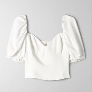 Aritzia Wilfred novella short sleeve blouse
